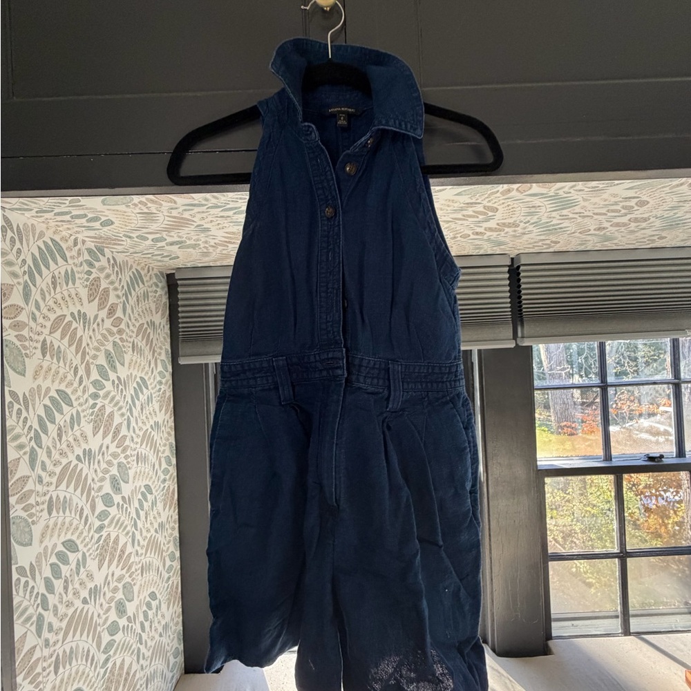 Banana Republic Navy Denim Top